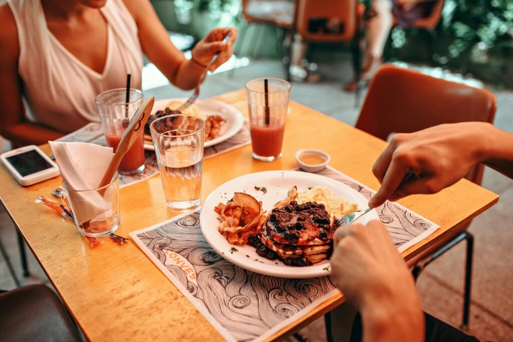 alimentos, comer personas comiendo